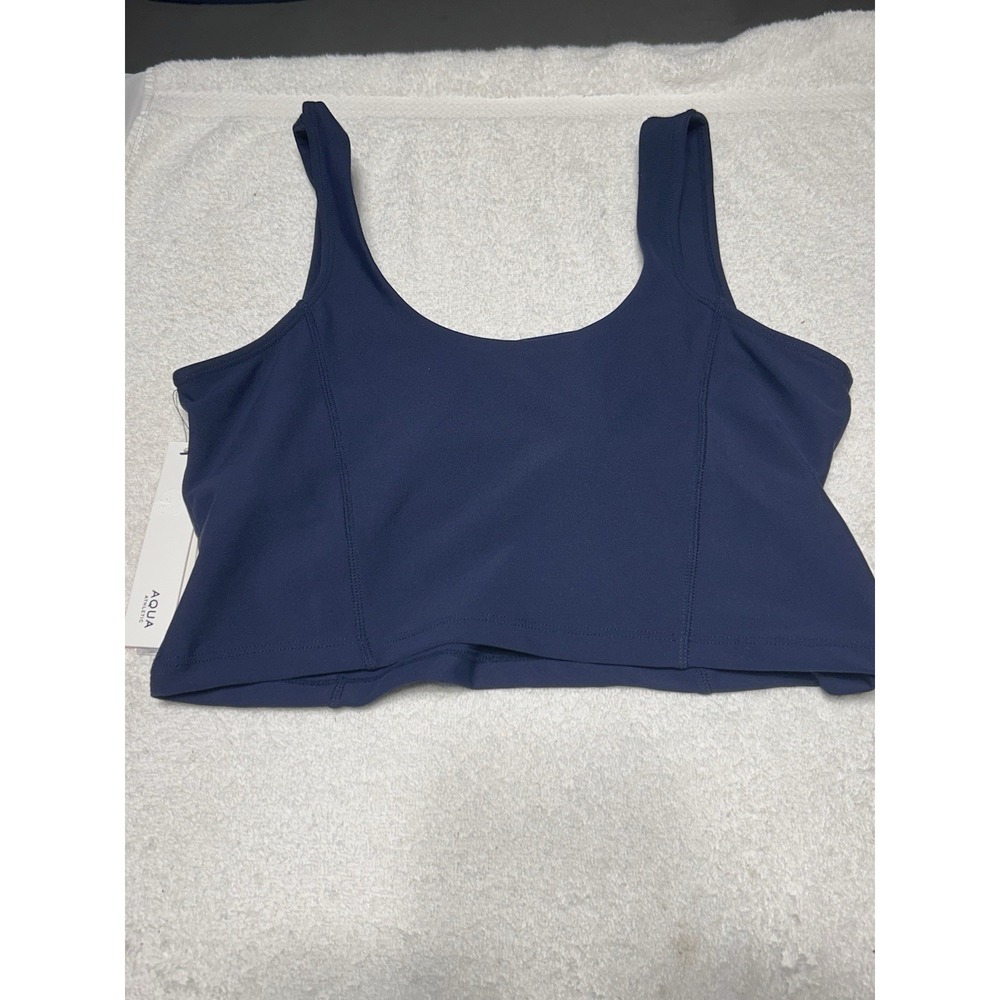 Aqua Athletics 's Exclusive Sports Bra Size Small Blue With Removable Pads NWT